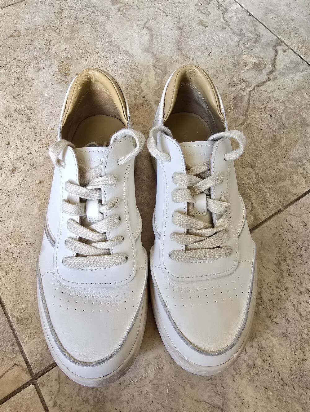 Vince Westside Leather Low Top Sneakers Size 7